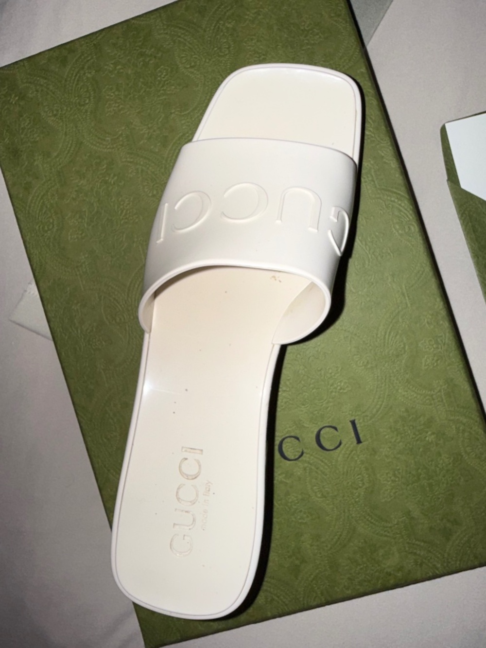 Gucci rubber mules